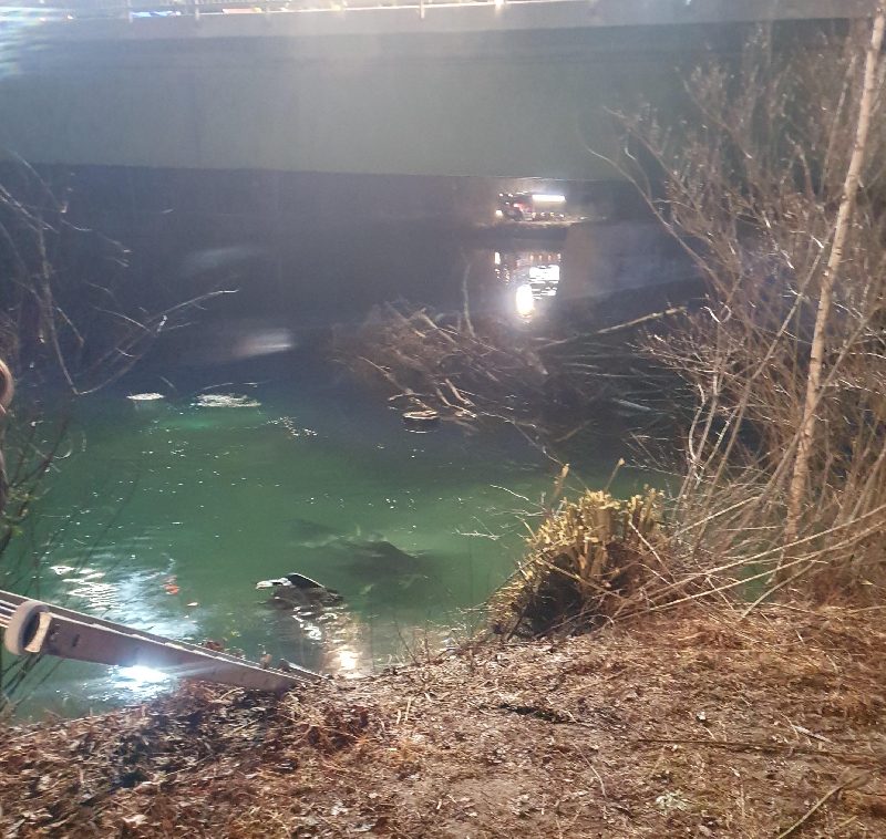Verkehrsunfall- PKW in Drau- Einsatz für die Taucheinsatzgruppe Villach  (Bild 2)